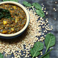 Spinach and chana dal