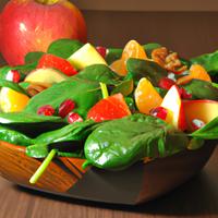 Spinach and fruit salad