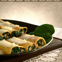 Spinach and ricotta cannelloni