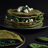 Spinach feta pancakes