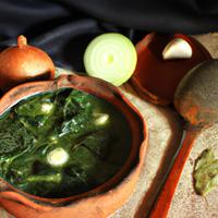 Spinach onion soup