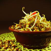 Sprouted moong salad