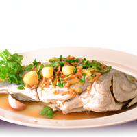 Steam fish in garlic butter sauce