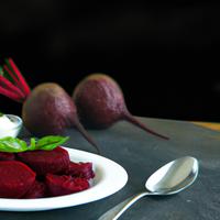 Steamed beetroot
