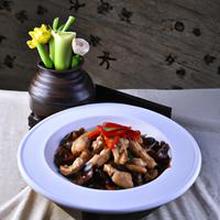 Stir fried dark chicken
