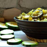 Stir fried zucchini