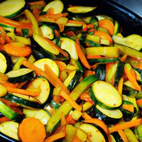 Stir fry carrots and zucchini