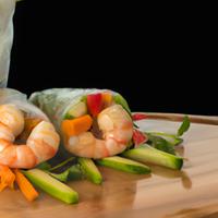 Summer roll with shrimp