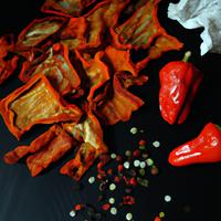 Sweet pepper chips