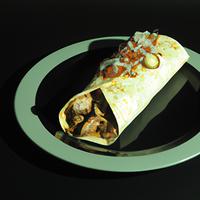 Sweet pork burrito