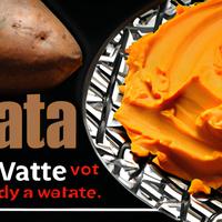Sweet potato and potato puree