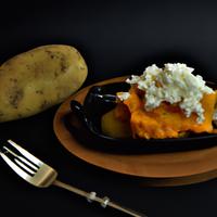 Sweet potato mash with cheese