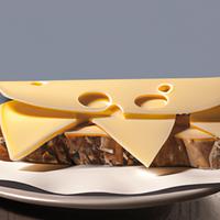 Swiss cheese sandwich on white bread