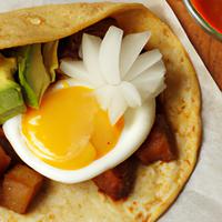 Taco palemque potato and egg taco