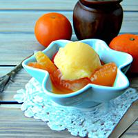 Tangerine sorbet