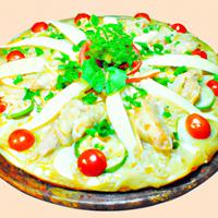 Thai chicken pizza