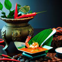Thai red curry shrimp