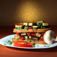 Toast vegetables