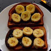 Toast with banana