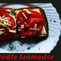 Toast with tomatoes and cheese
