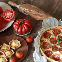 Tomato cheese tart