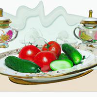 Tomatoes and cucumbers