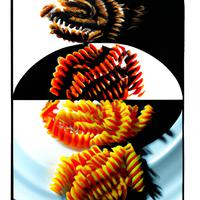 Tri-color rotini