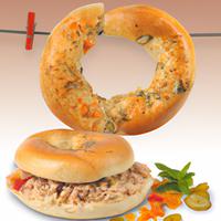 Tuna melt bagel