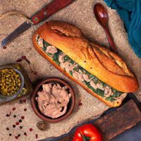 Tuna pesto sandwich