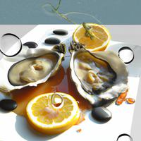 Two small oysters