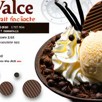 Vanilla ice cream with chocolate shavings