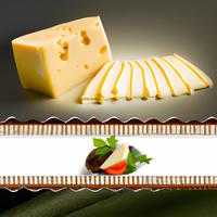 White cheddar cheese slice