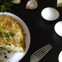 White egg frittata
