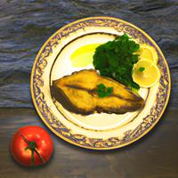 White fried fish