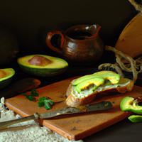 Whole avocado on toast