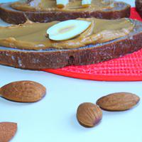 Whole wheat bread with almond butter