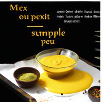 Yellow dipping sauce