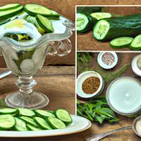Yogurt and cucumber dressing
