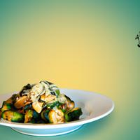 Zucchini and broccoli