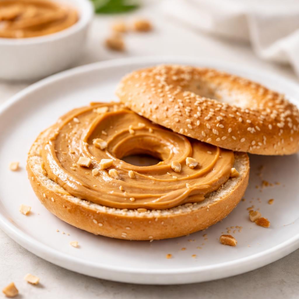 Bagel With Peanut Butter