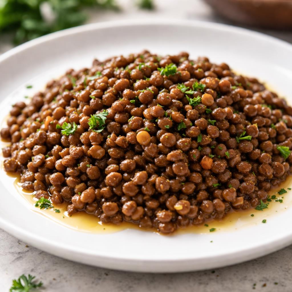 Cooked Brown Lentils