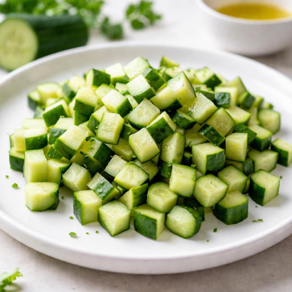 Diced Cucumber