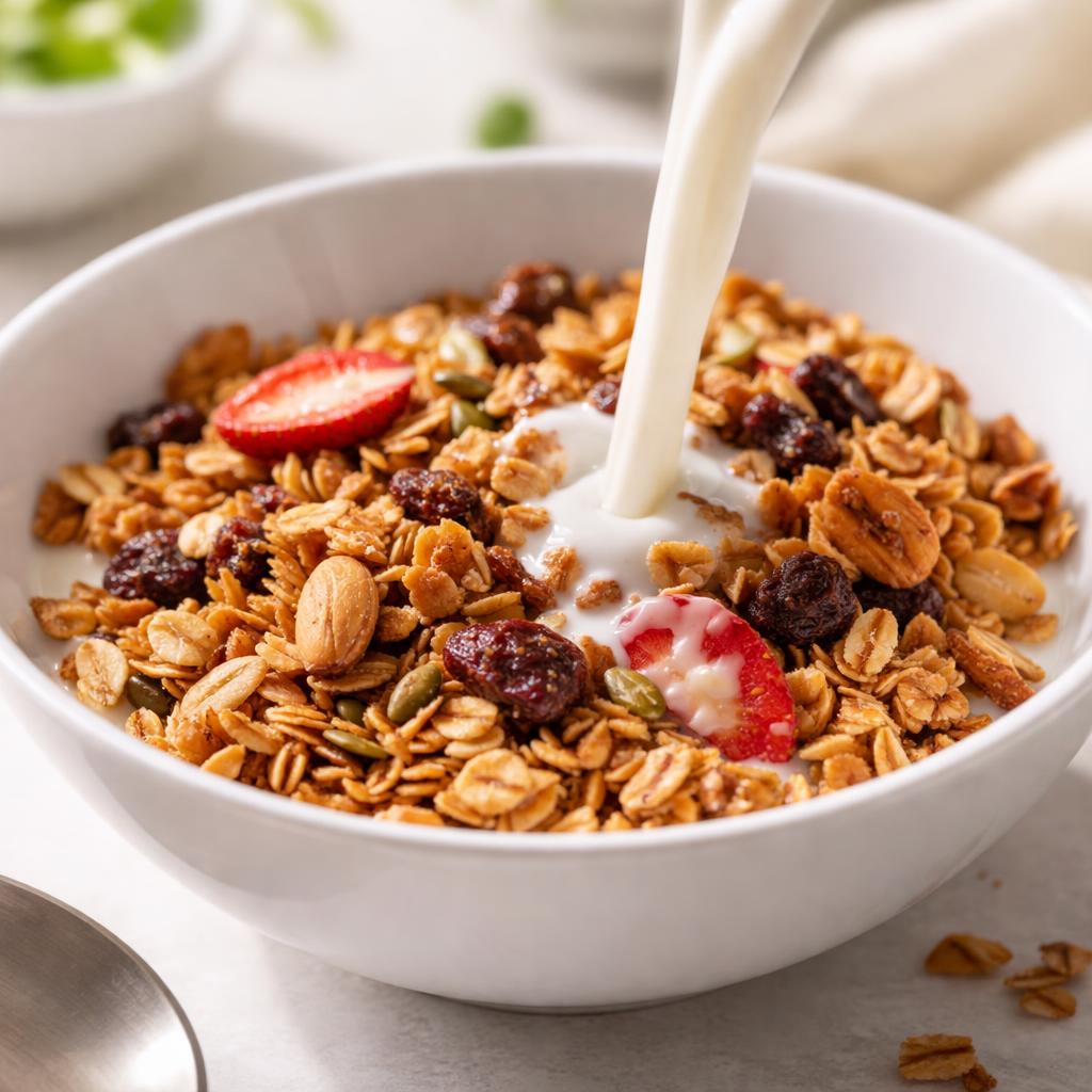 Granola With Milk