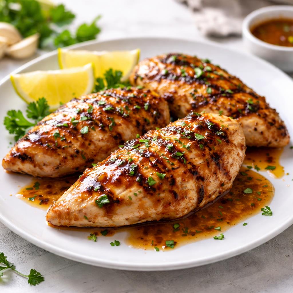 Grilled Chicken With Sauce