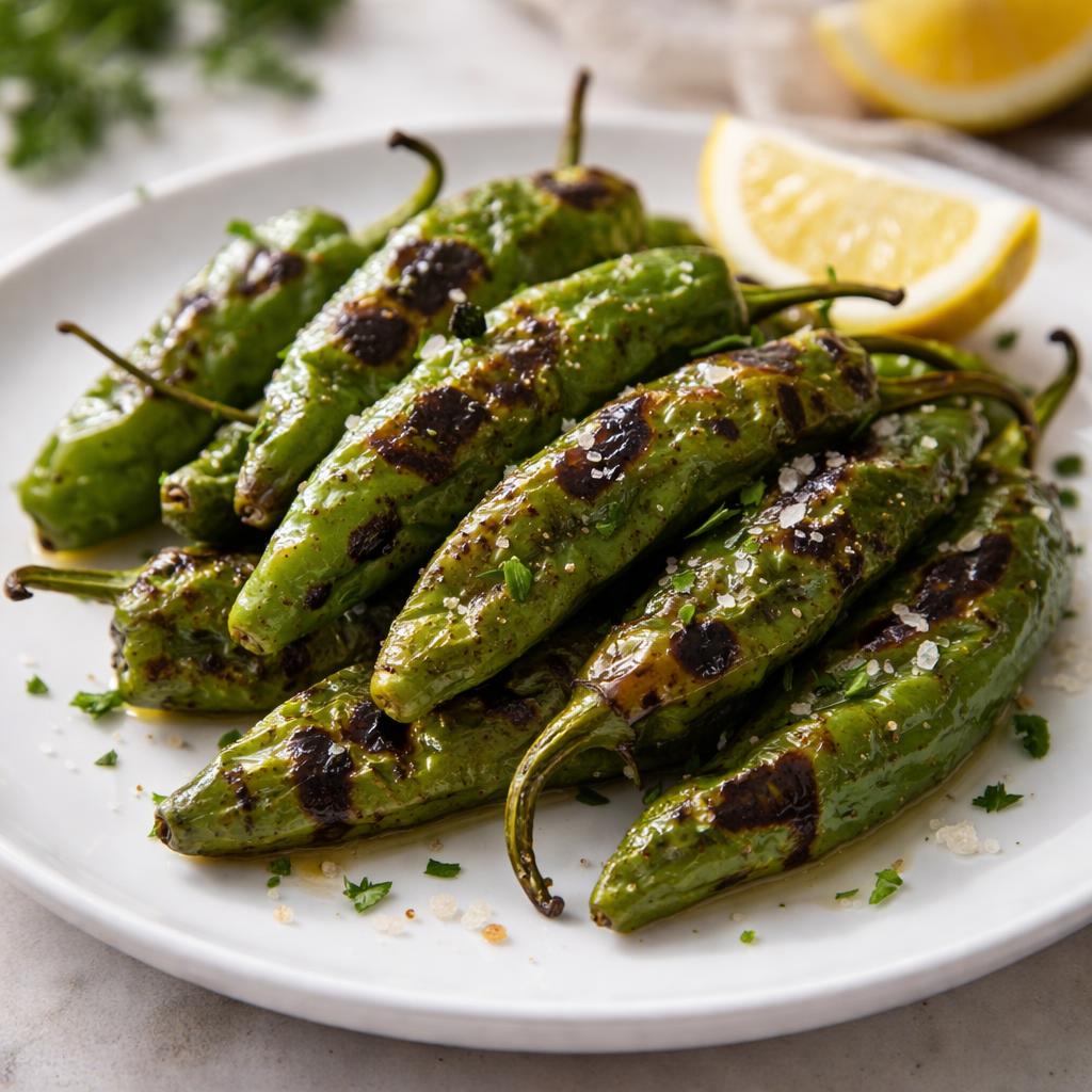 Grilled Green Pepper