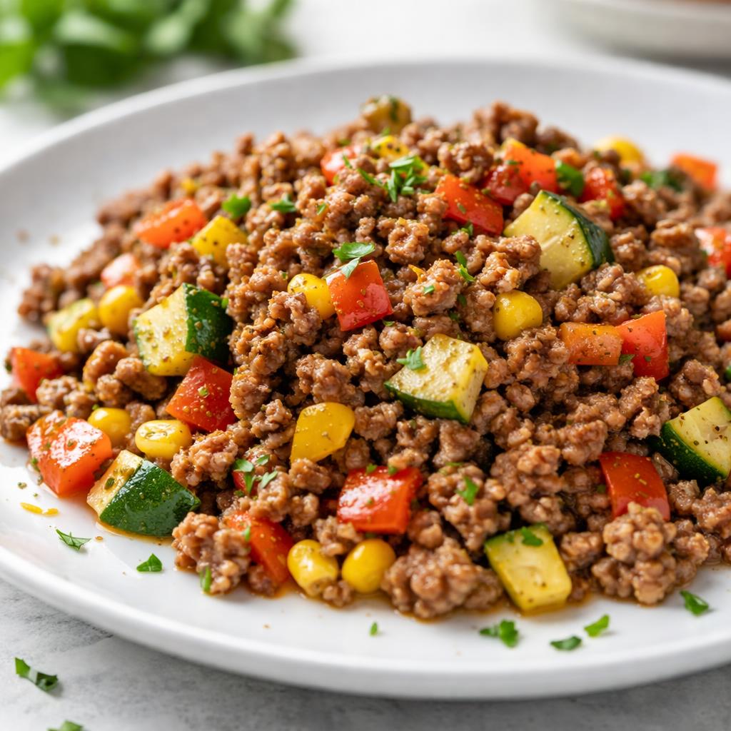 Ground Beef With Vegetables