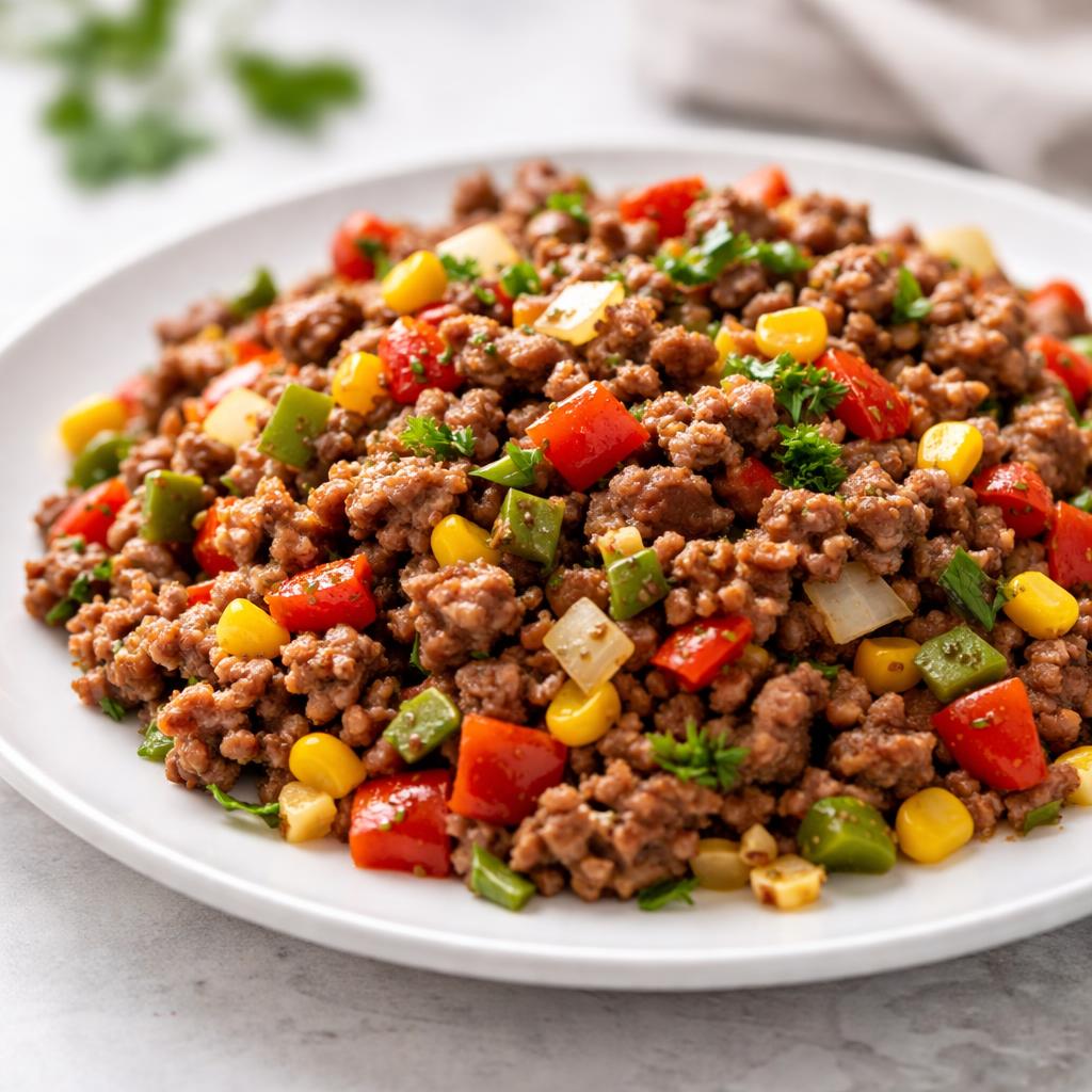 Ground Meat With Vegetables