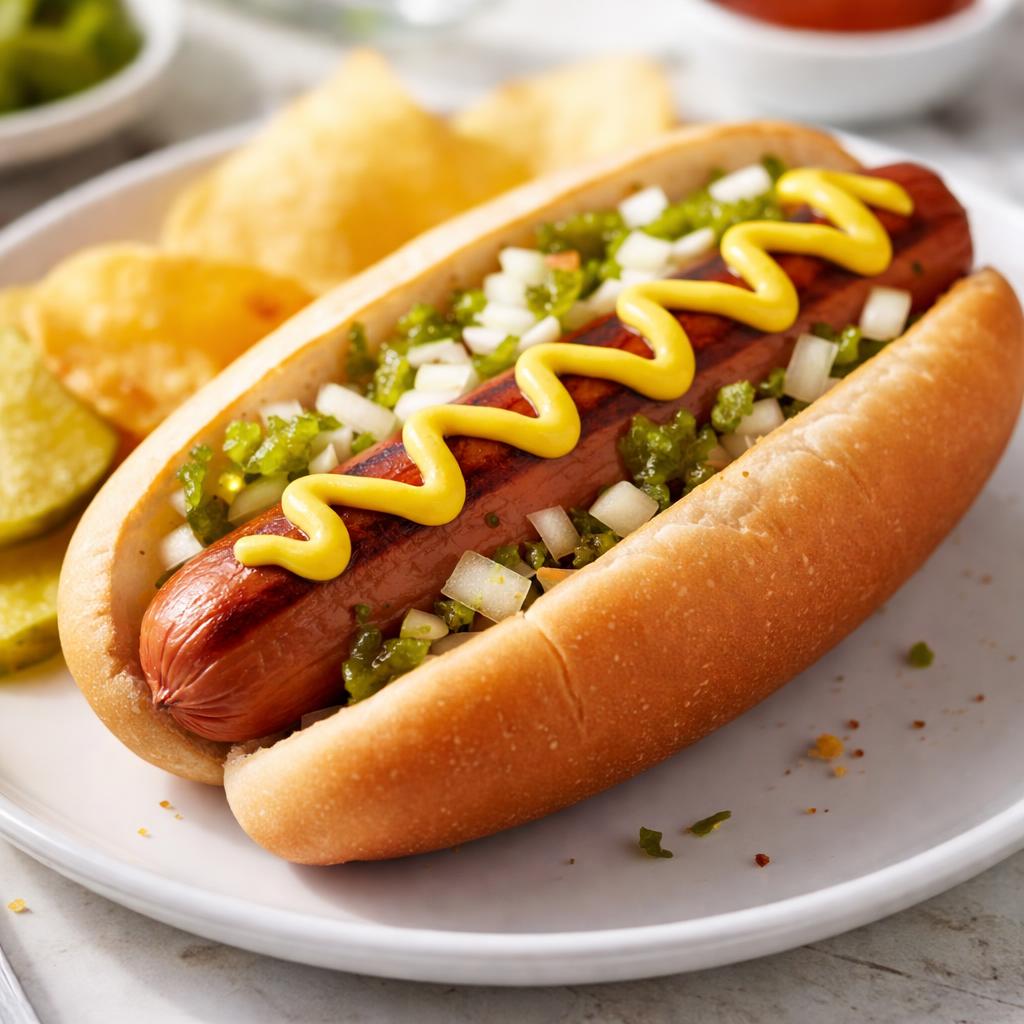 Hot Dog With Mustard