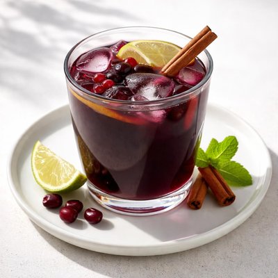 A cup of chicha morada