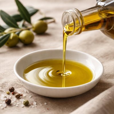 A drizzle of extra vergine olive oil